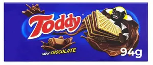 Biscoito Wafer Recheio Chocolate Toddy Pacote 94g