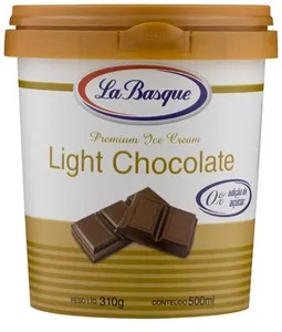 Sorvete Chocolate Light La Basque Premium Ice Cream Pote 500ml