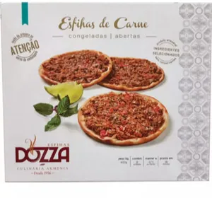 Esfirra Congelada Aberta Carne Dozza Caixa 400g 8 Unidades