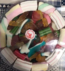 Prodotto dolciario acetato gommoso