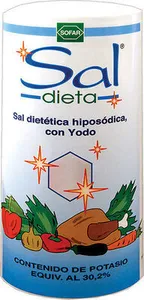 Sal baja sodio con yodo