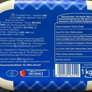 Formaggio spalmabile fresco