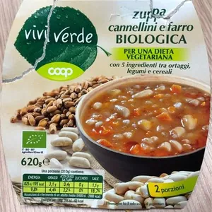 Zuppa cannellini farro Biologica