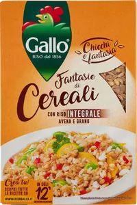 Chicchi e fantasia fantasie di cereali con riso