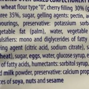 Croissants cherry-filled