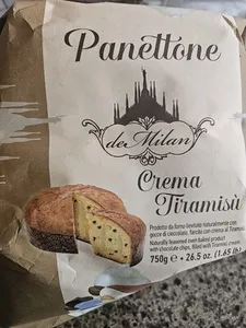 Panetonne With Filling Chocolate Chips And Tiramisu Cream