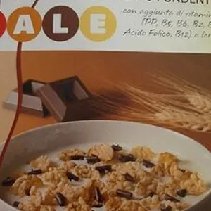 Fiocchi di riso e frumento integrale con cioccolato