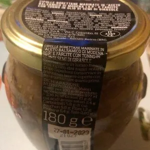 Cipolle borettane in salsa d’aceto balsamico farcite con tonno