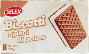 Bicotti ripieni di gelato