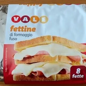 Fettine di formaggio fuso