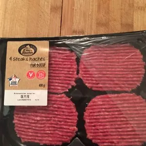 4 steaks hachés pur bœuf