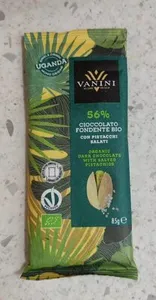 Cioccolato fondente bio con pistacchi salati