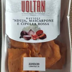 Ravioli 'Nduja, Mascarpone e Cipolla Rossa