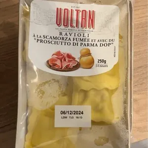 Ravioli with Scamoza and Prosciuto