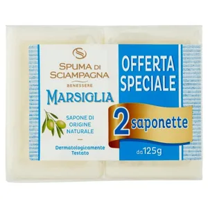 Spuma Di Sciampagna Marseille tvål 125 gram 2 bitar
