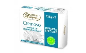 Spuma Di Sciampagna Fast krämig tvål Ursprung Naturale 125 gram x 2