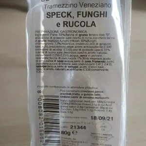 Tramezzino speck funghi e rucola