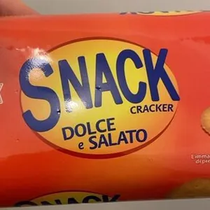 Snack cracker dolce e salato