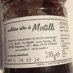 Confettura extra di mirtilli