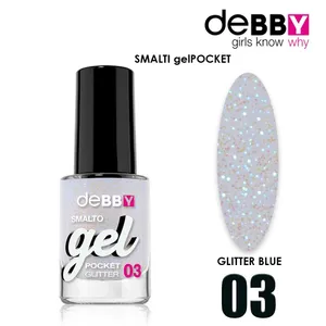 Debby fickgellack 03 glitterblått