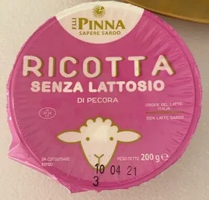 Ricotta senza lattosio