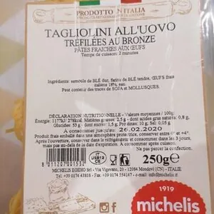 Tagliolini all uovo