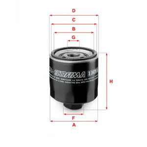 Oljefilter SOFIMA S 3428 R