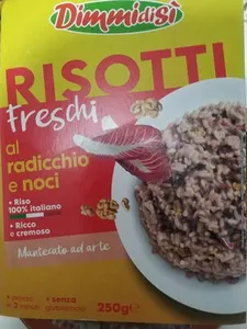 Risotti freschi al radicchio e noci
