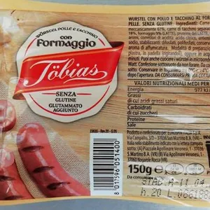 Wurstel pollo e tacchino con formaggio