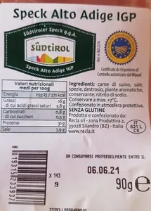 Speck Alto Adice IGP