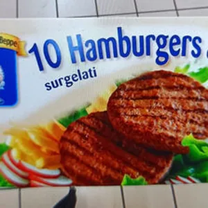 10 Hamburgers di bovino surgelati