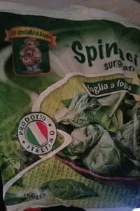 Spinaci surgelati foglia a foglia