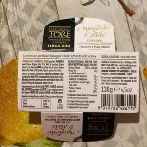 torrone alle mandorle e miele