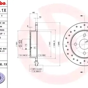 Bromsskiva BREMBO 08.7626.1X