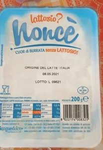 Cuor di burrata senza lattosio