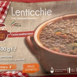 Lenticchie con verdure fresche