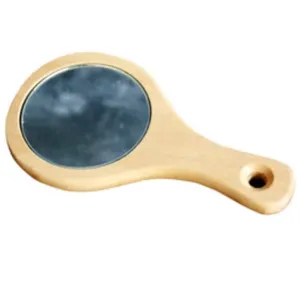 cose della natura Rund spegel med trähandtag