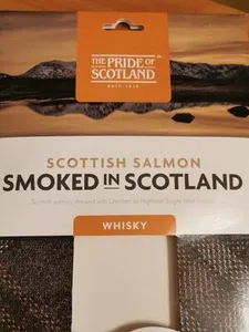 Scottish salmon smoked in Scotland