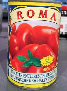 Tomates pelées entières au jus