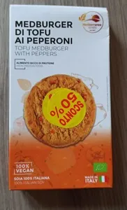 Medburger di tofu ai peperoni