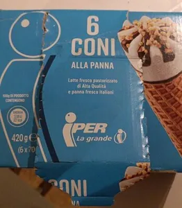 6 coni alla panna IPER