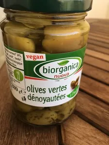 Olives Vertes Bio Dénoyautées à L'huile