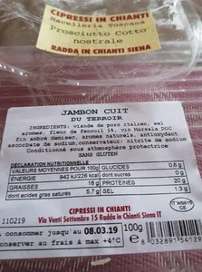 Jambon cuit du terroir