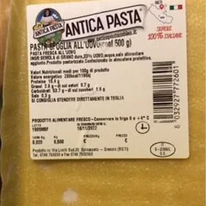 Pasta sfoglia all’uovo