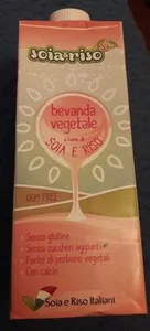 Bevanda vegetale a base di soia e riso
