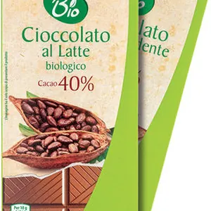 Cioccolato al latte biologico