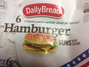 Hamburger buns with sesame