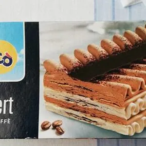 Dessert crema e caffè gelato