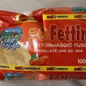 fettine di formaggio fuso