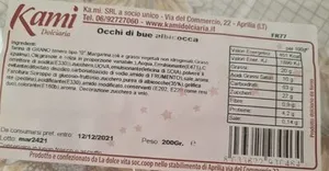 Occhi di bur albicocca